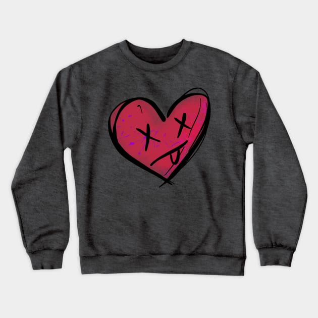 Tiny Tina Heart Crewneck Sweatshirt by VixPeculiar